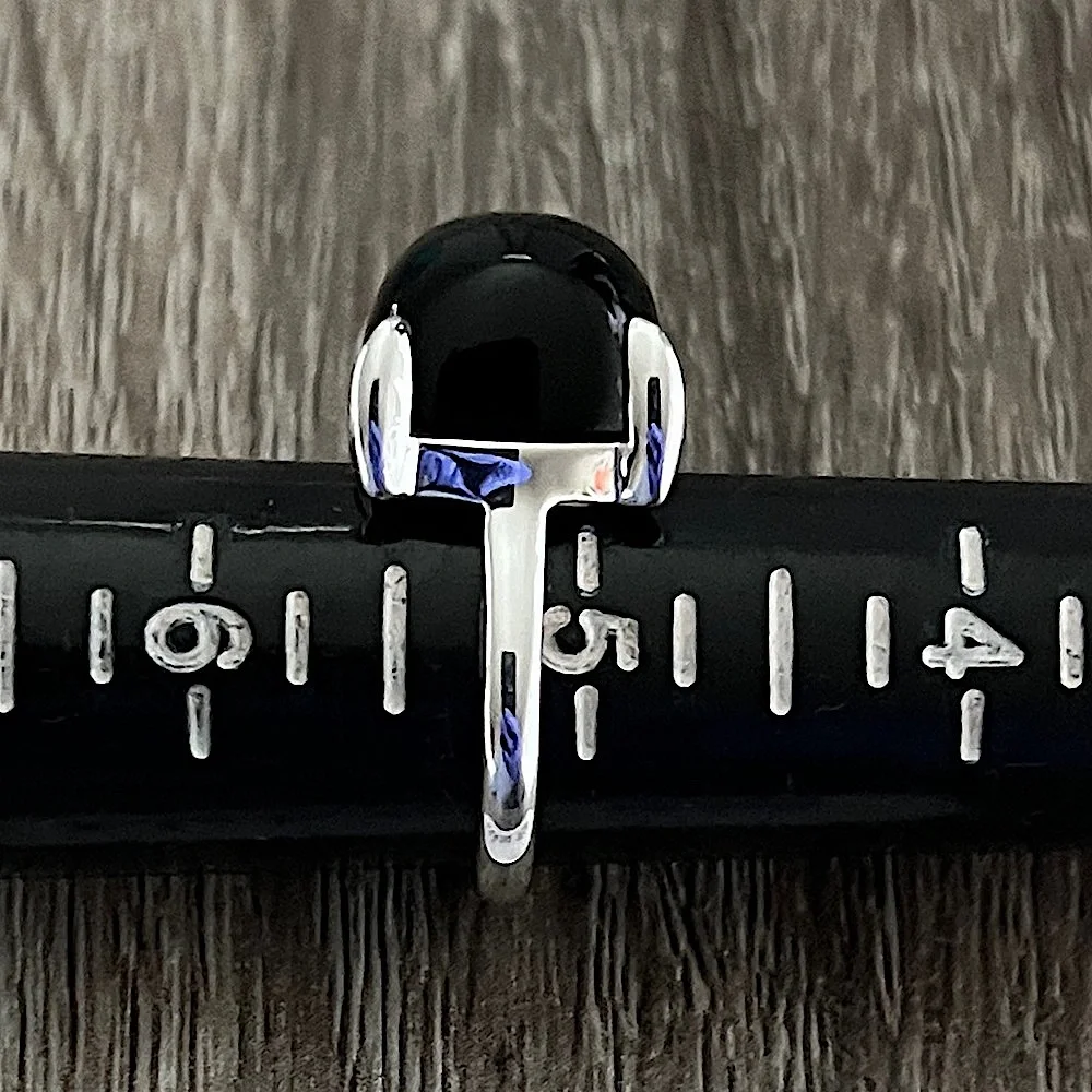 Black onyx‎ Paloma Picasso sugar stack ring